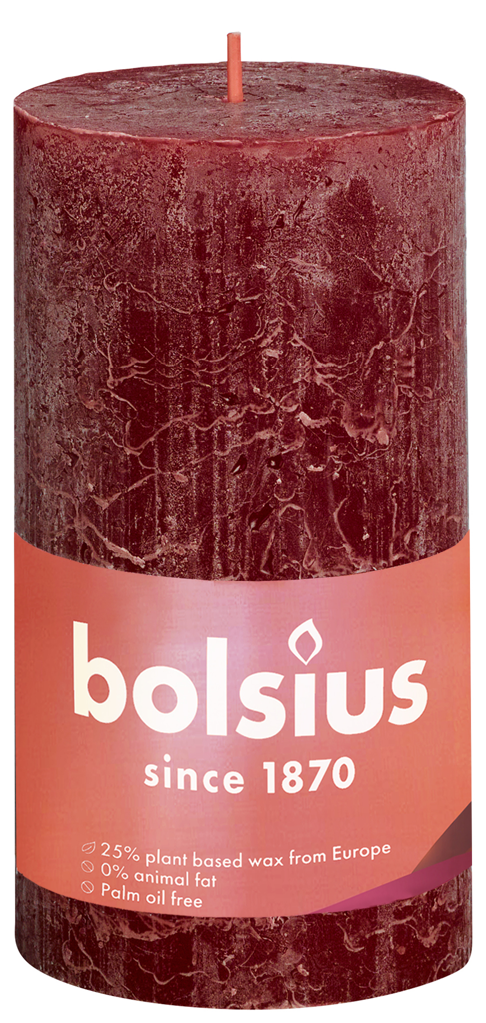 Bolsius stompkaars rustiek d6.8h13cm
