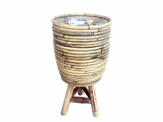 Pot rotan houten poten