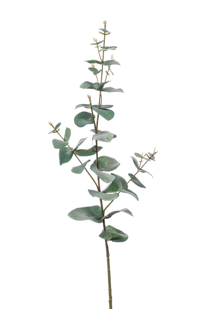 zijden Eucalyptus groen/grijs 68 cm