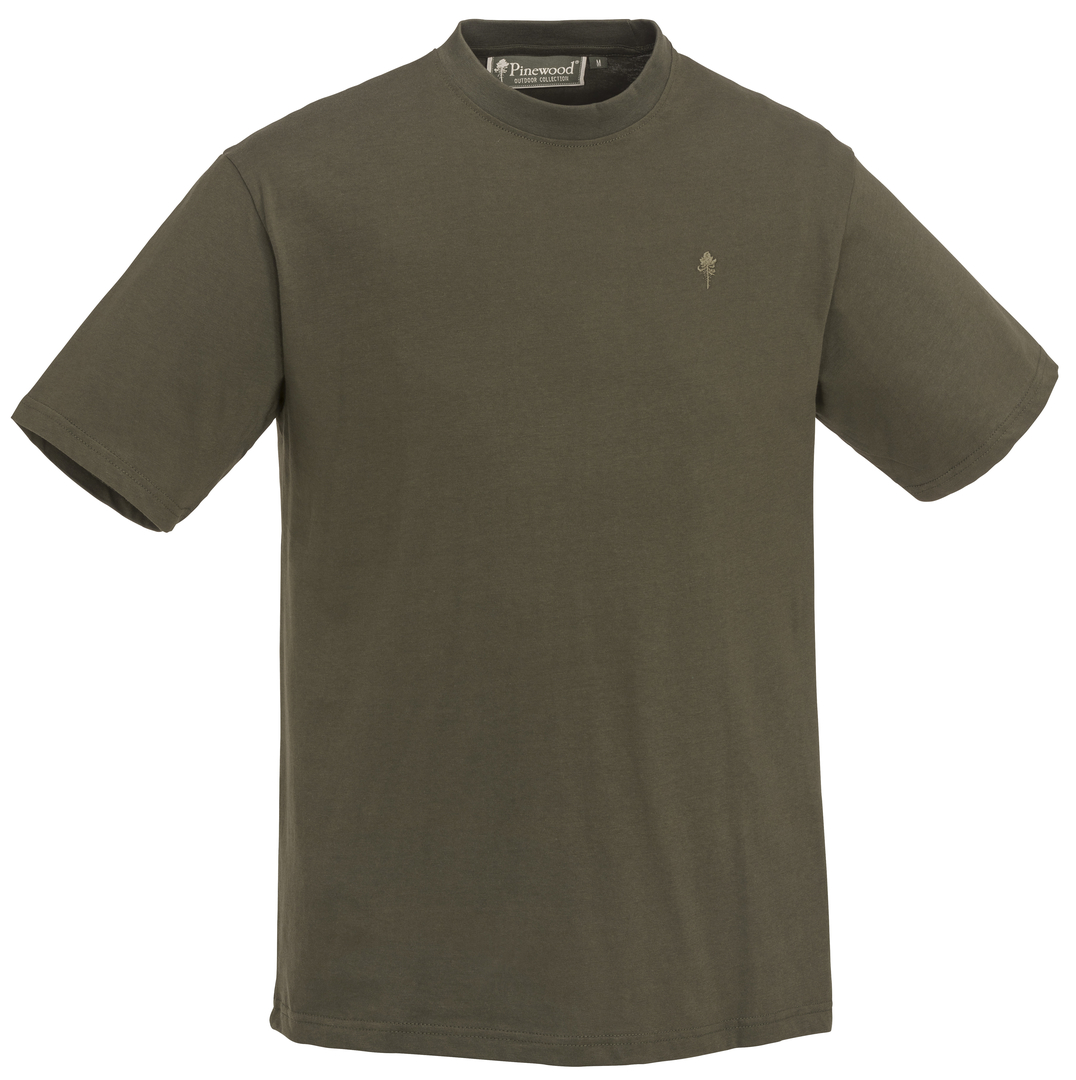 Pinewood T-shirt 3-pack green/brown/khaki