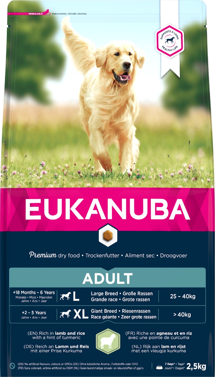 Eukanuba Adult large lamb/rice 2.5kg