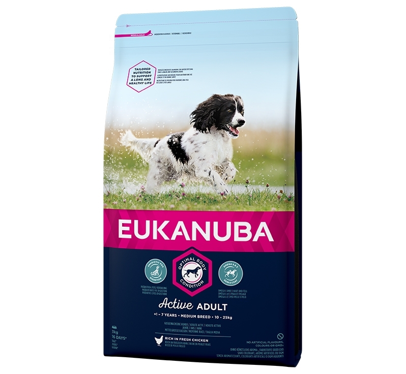 Eukanuba Dog adult med chkn 3kg