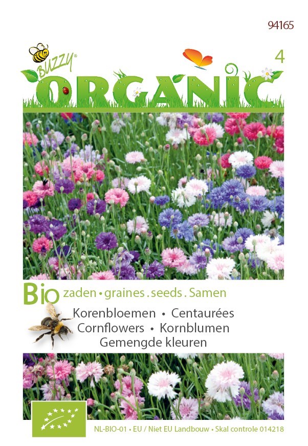 Organic centaurea cyanus dubblbl 1g