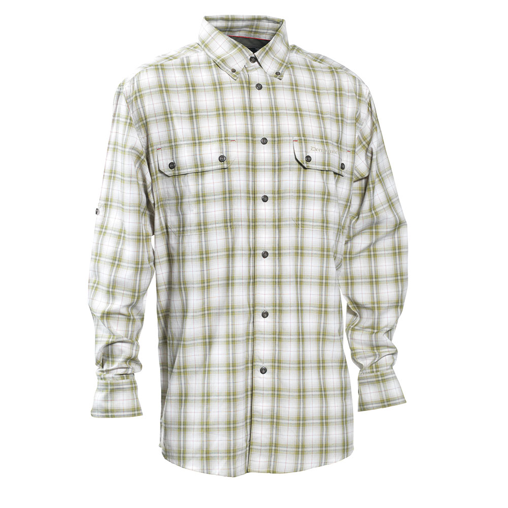 Emmett Bamboo Shirt L/S 399 Green checkered 41/42