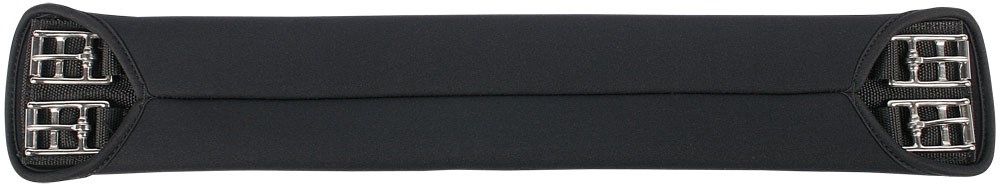 Dressuursingel, neopreen glad zwart  65cm