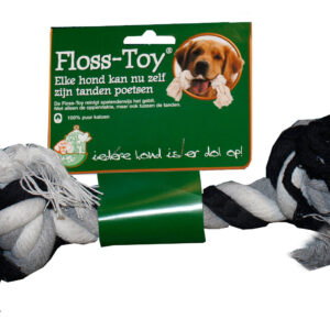 Floss-toy zwart/wit middel