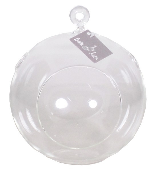 Bal glas hang d12h14cm transparant