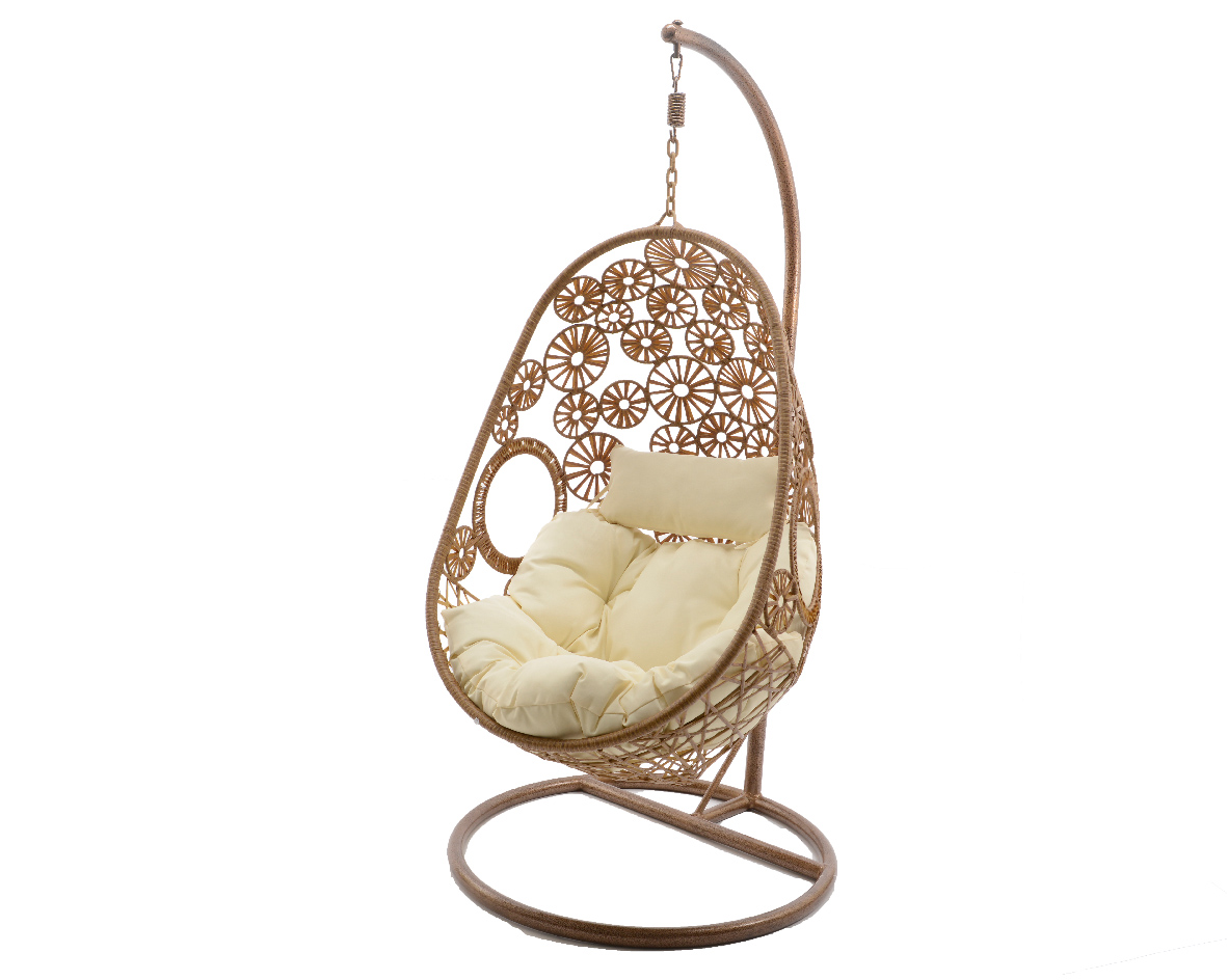 Garden furniture hangstoel/egg Rhodes naturel