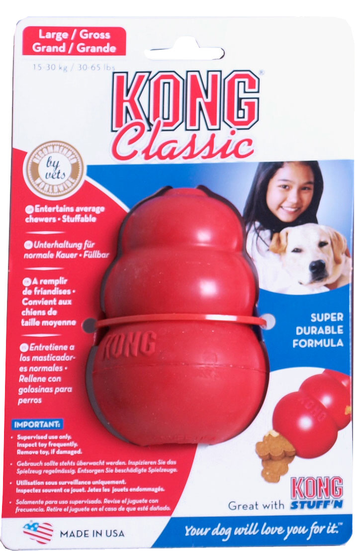 Origineel rubber kong large rood