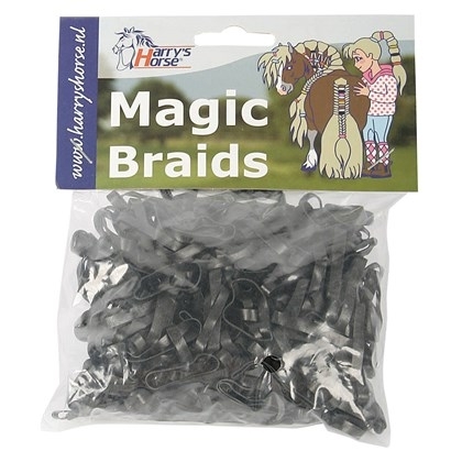 Magic braids, zak zwart
