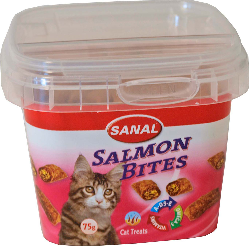 Salmon bites cups 75g