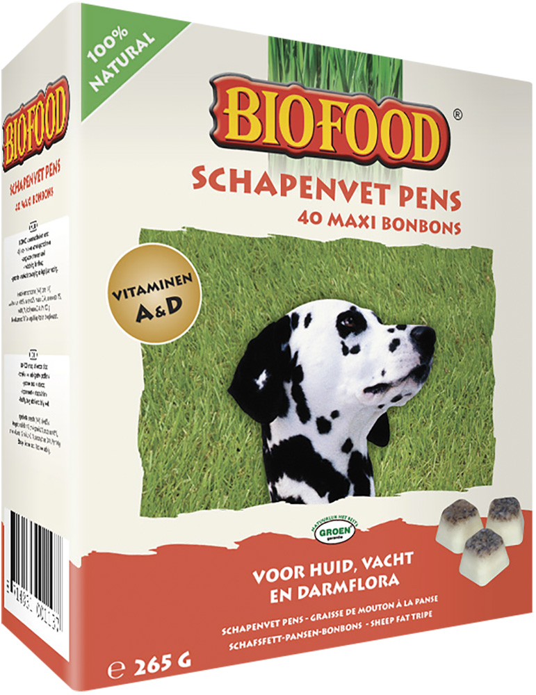Biofood schapenvet maxi pens 40st