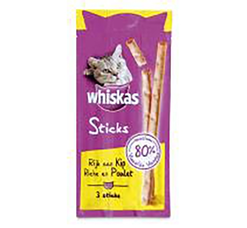 Whiskas Sticks Kip 3/1 18Gr