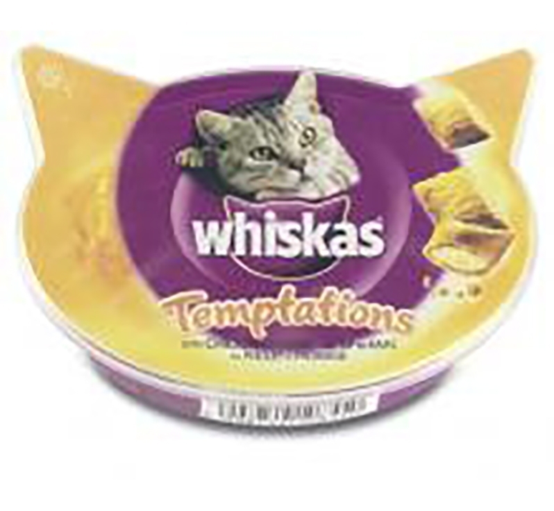 Whiskas temptations kaas/kip 60gr